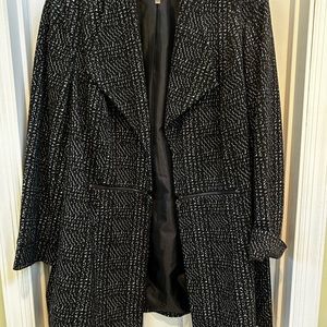 Kasper long line blazer with zipper detail